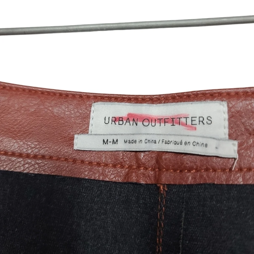 Urban Outfitters Snap Button Faux Leather Skirt M